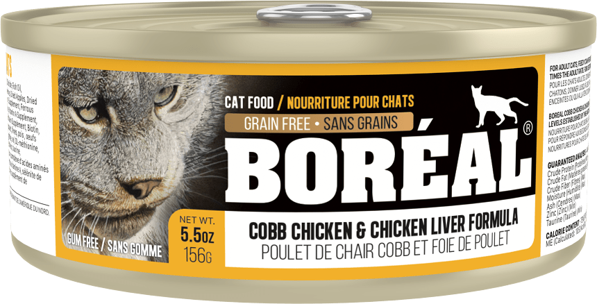 Boreal Cobb Chicken and Chicken Liver Wet Cat Food Can - 156g - The Pet Source