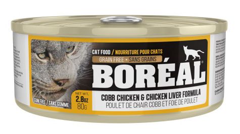 Boreal Cobb Chicken and Chicken Liver Wet Cat Food Can - 80g