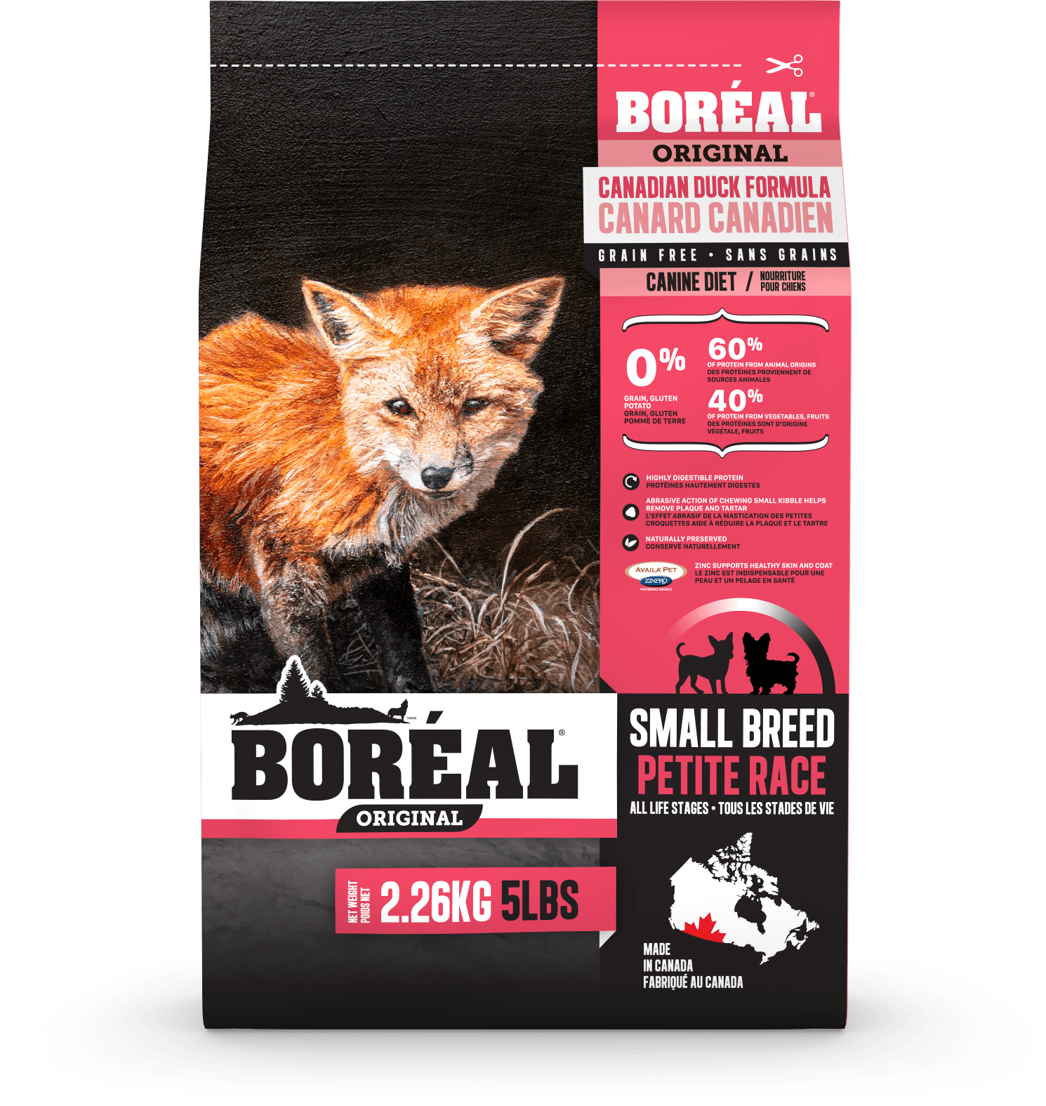 Boreal Original Small Breed Duck Dry Dog Food - 2.26kg - The Pet Source