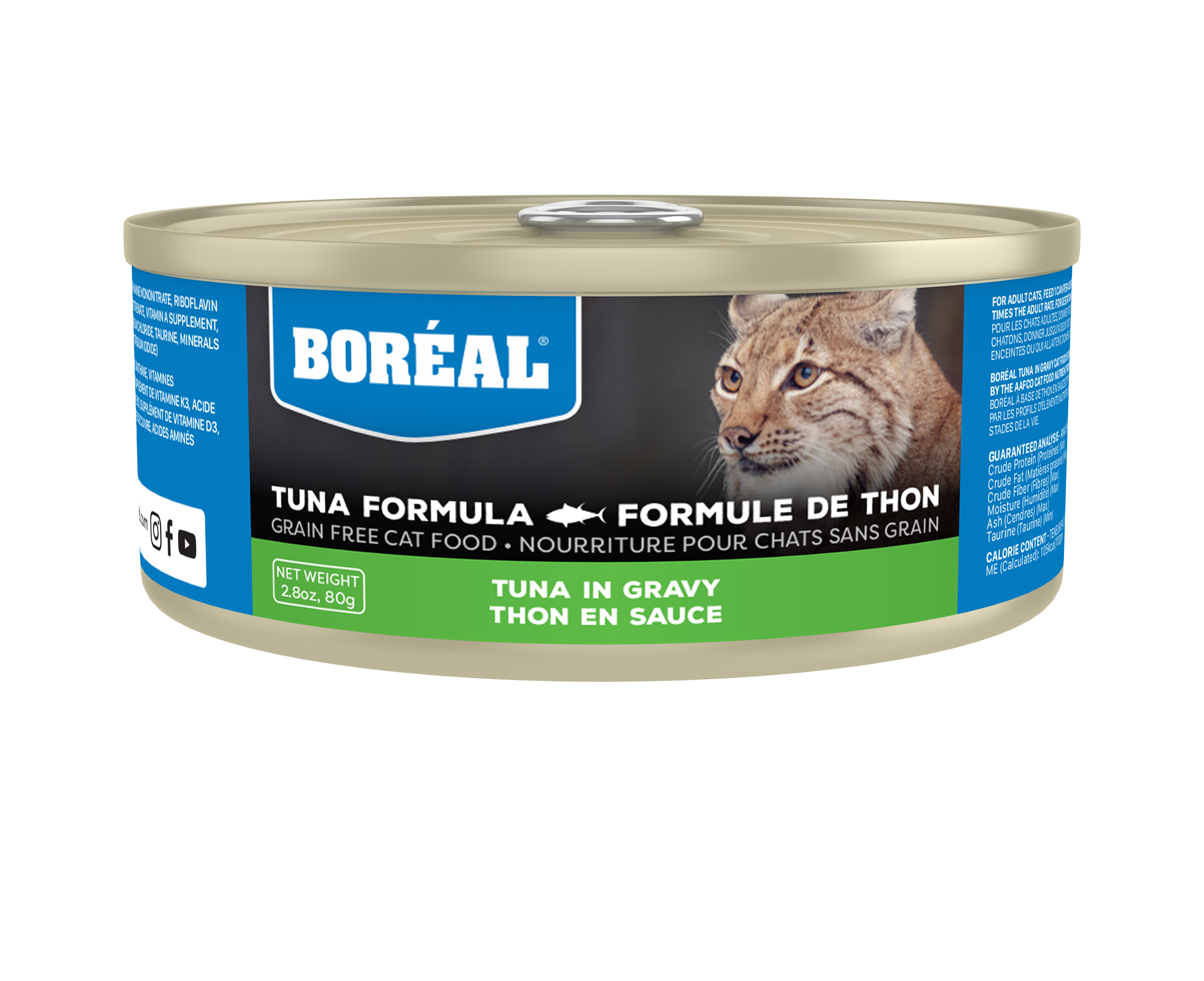 Boreal Red Tuna With Gravy Wet Cat Food Can - 80g