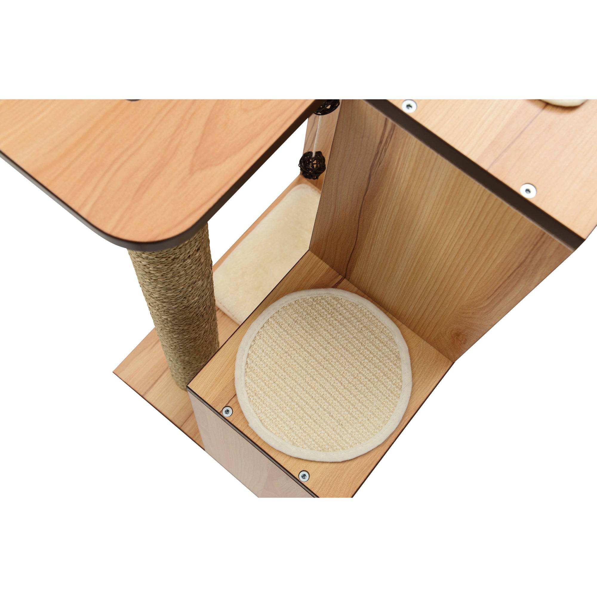 Catit Vesper V-Box - Walnut - Large - 50 x 40 x 78 cm - The Pet Source