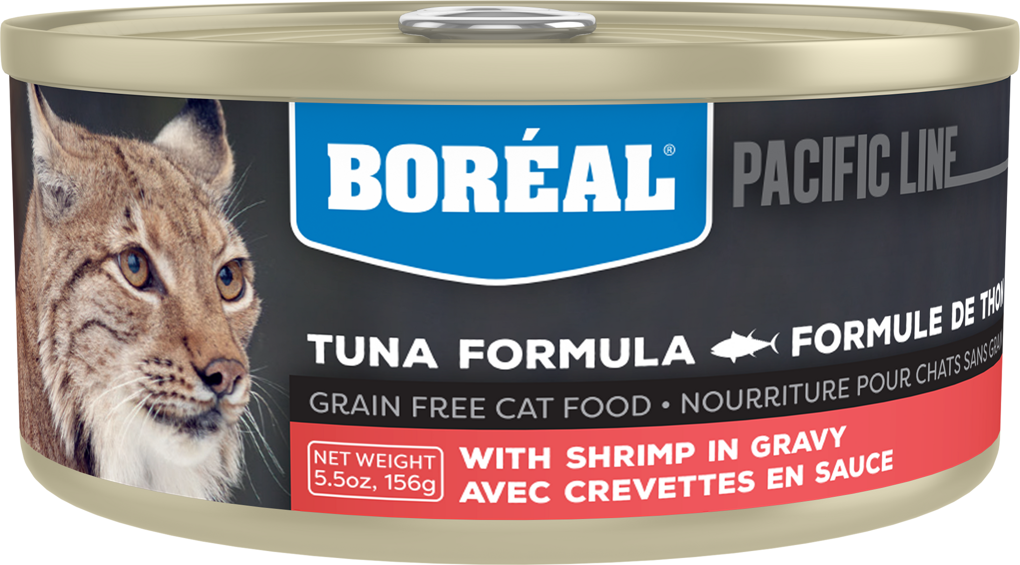 Boreal Red Tuna With Shrimp in Gravy Wet Cat Food Can - 156g