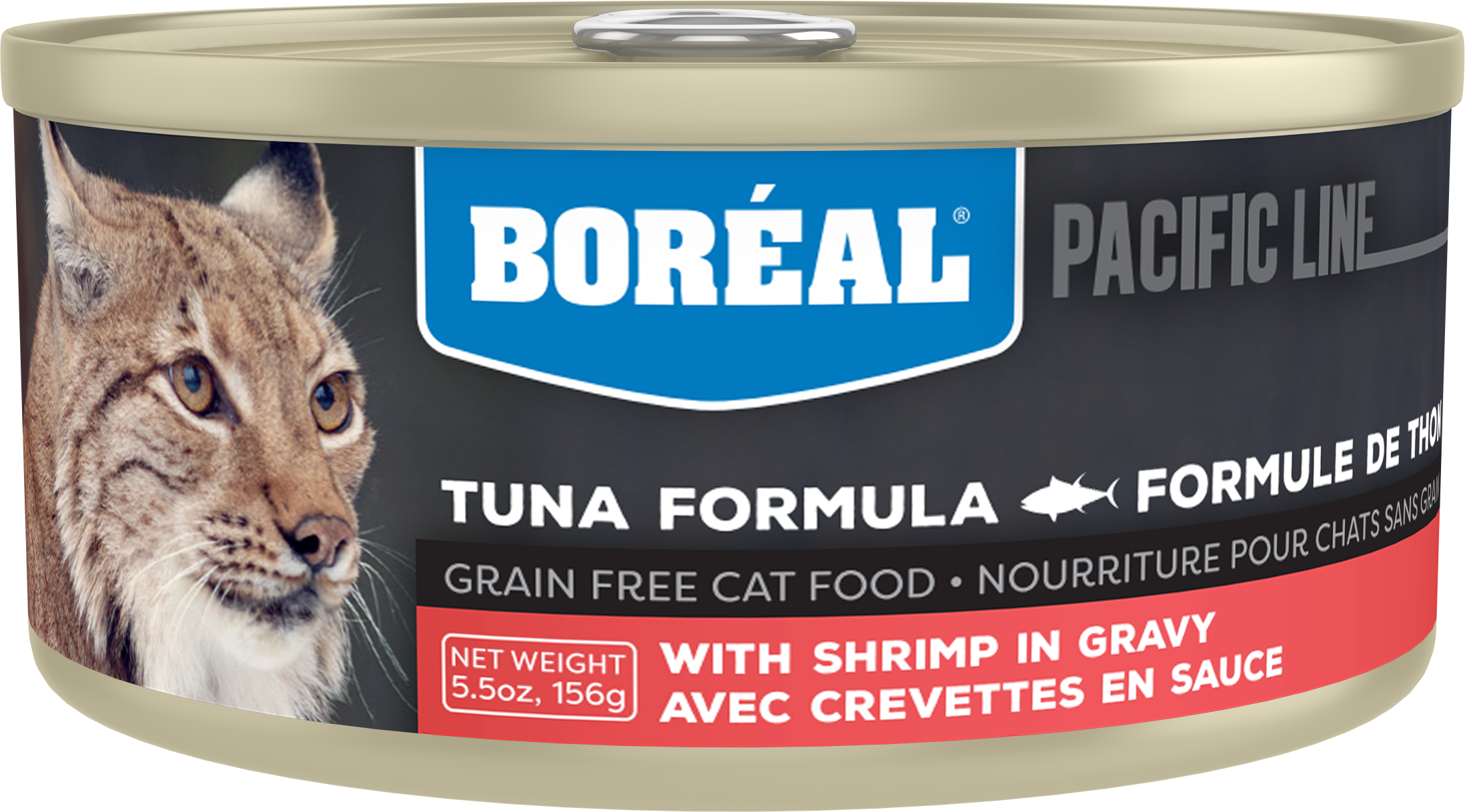 Boreal Red Tuna With Shrimp in Gravy Wet Cat Food Can - 156g