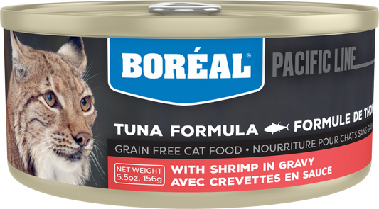 Boreal Red Tuna With Shrimp in Gravy Wet Cat Food Can - 156g
