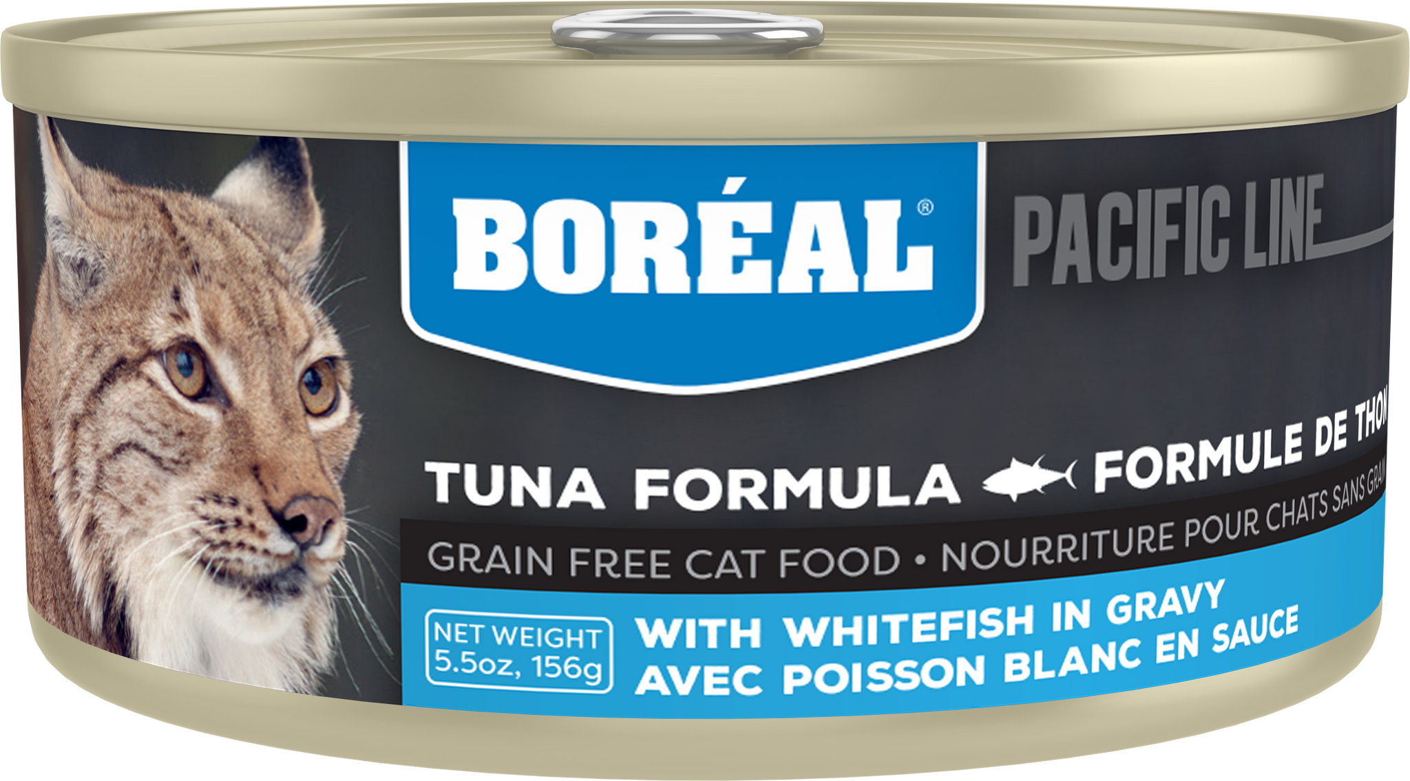 Boreal Red Tuna With Whitefish in Gravy Wet Cat Food Can - 156g