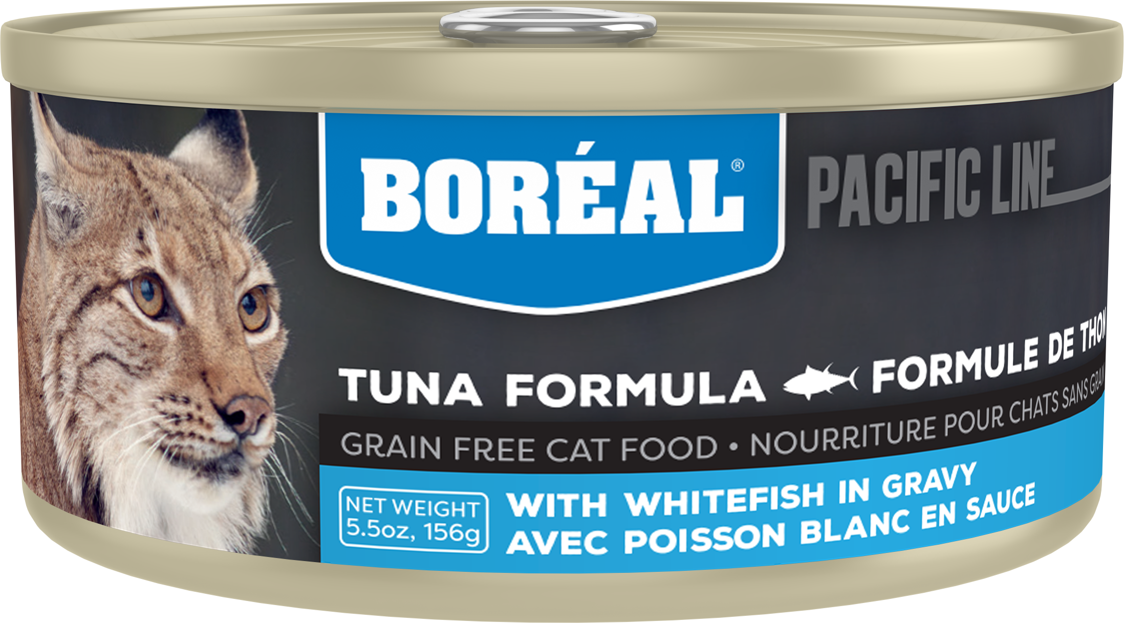 Boreal Red Tuna With Whitefish in Gravy Wet Cat Food Can - 156g