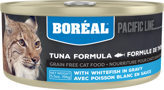 Boreal Red Tuna With Whitefish in Gravy Wet Cat Food Can - 156g