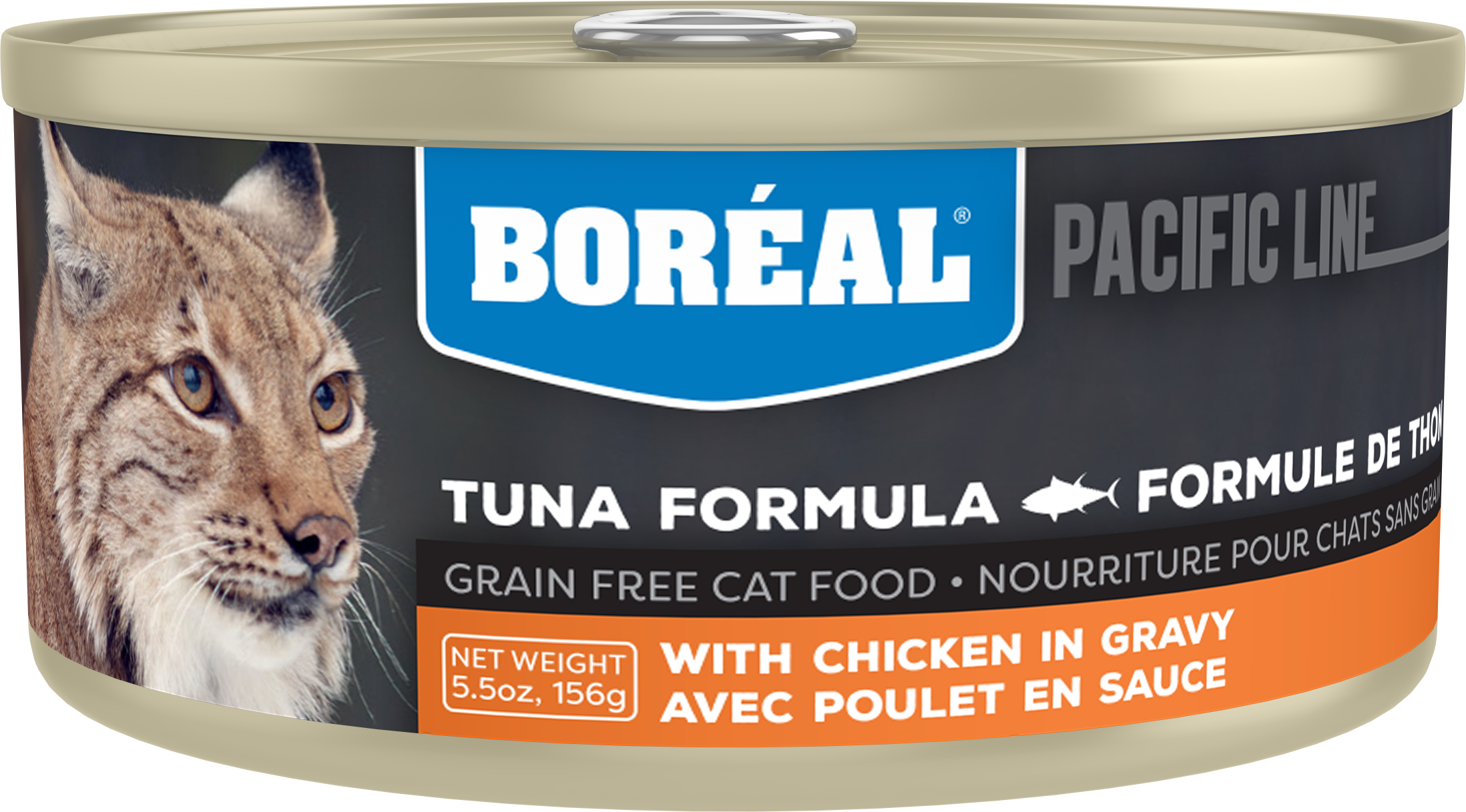 Boreal Red Tuna With Chicken in Gravy Wet Cat Food Can - 156g