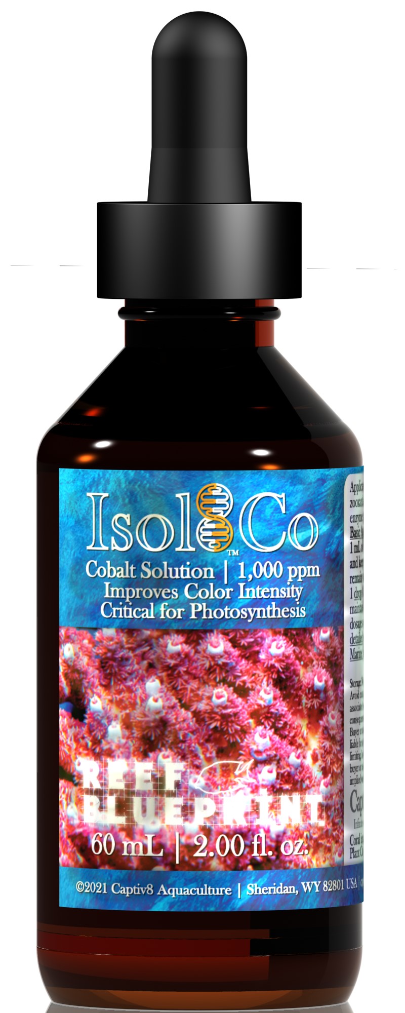 Captiv8 Aquaculture Reef BluePrint Isol8:Co - Cobalt - 60 ml