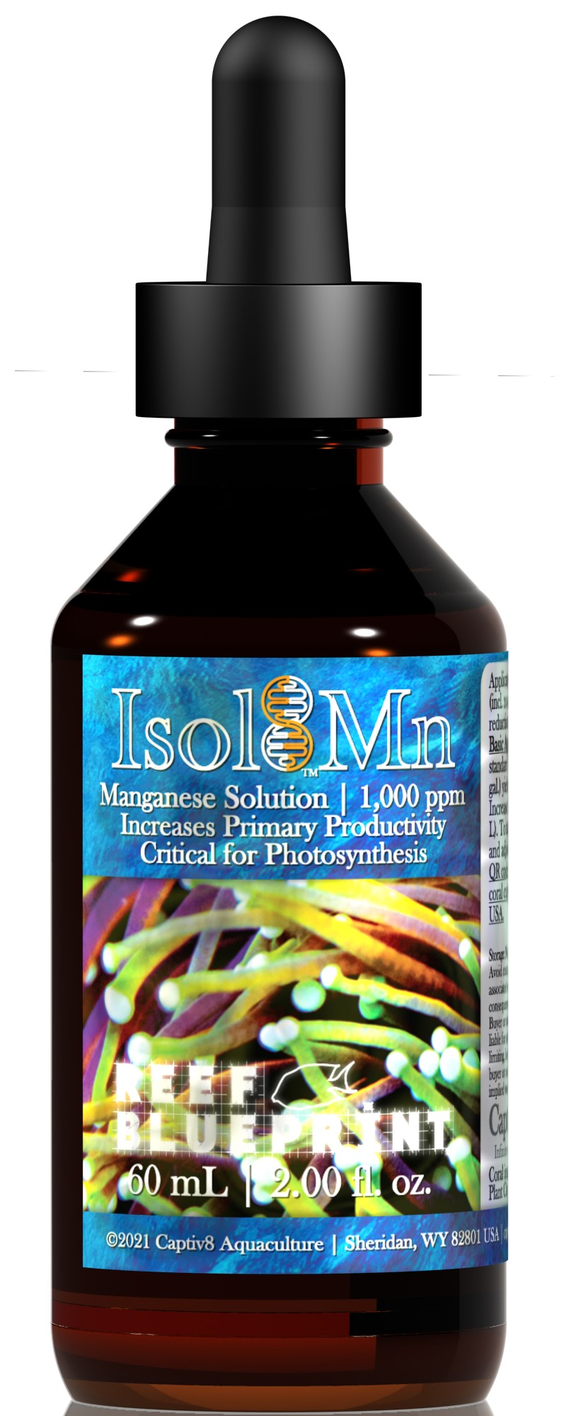 Captiv8 Aquaculture Reef BluePrint Isol8:Mn - Manganese - 60 ml