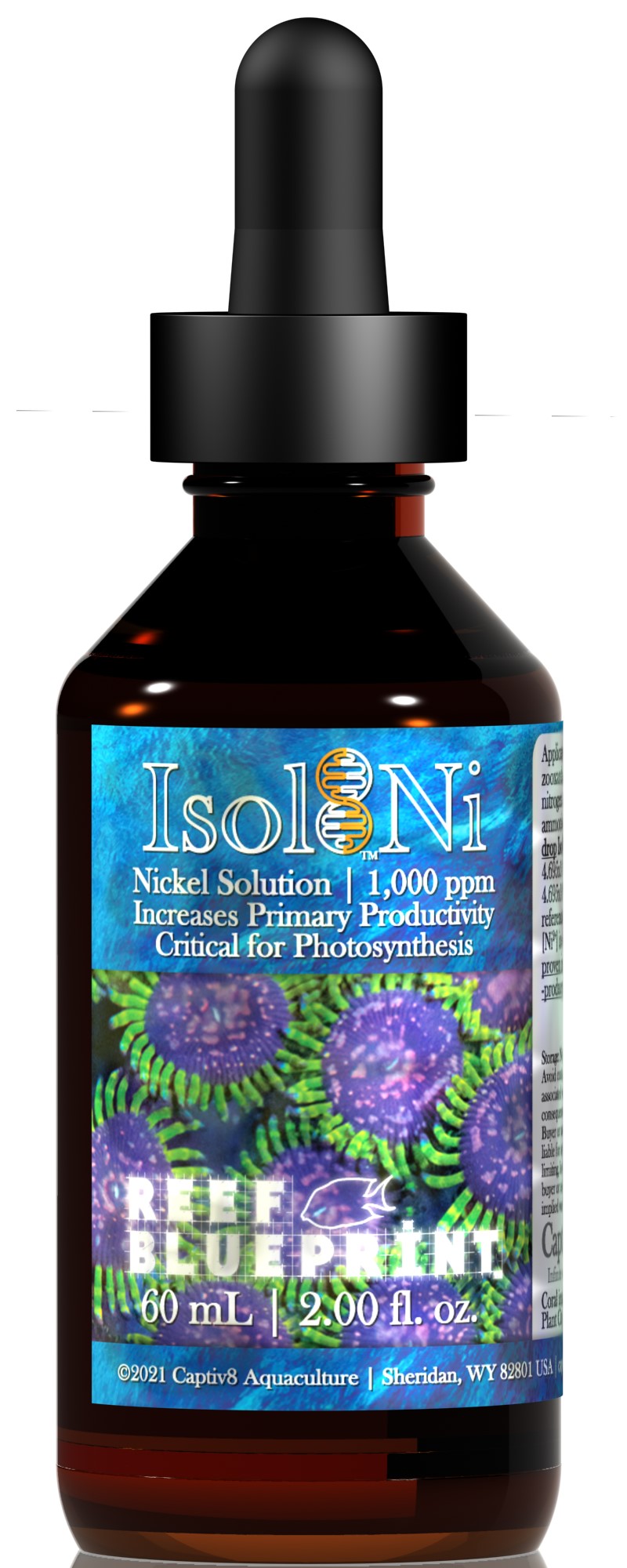 Captiv8 Aquaculture Reef BluePrint Isol8:Ni - Nickel - 60 ml