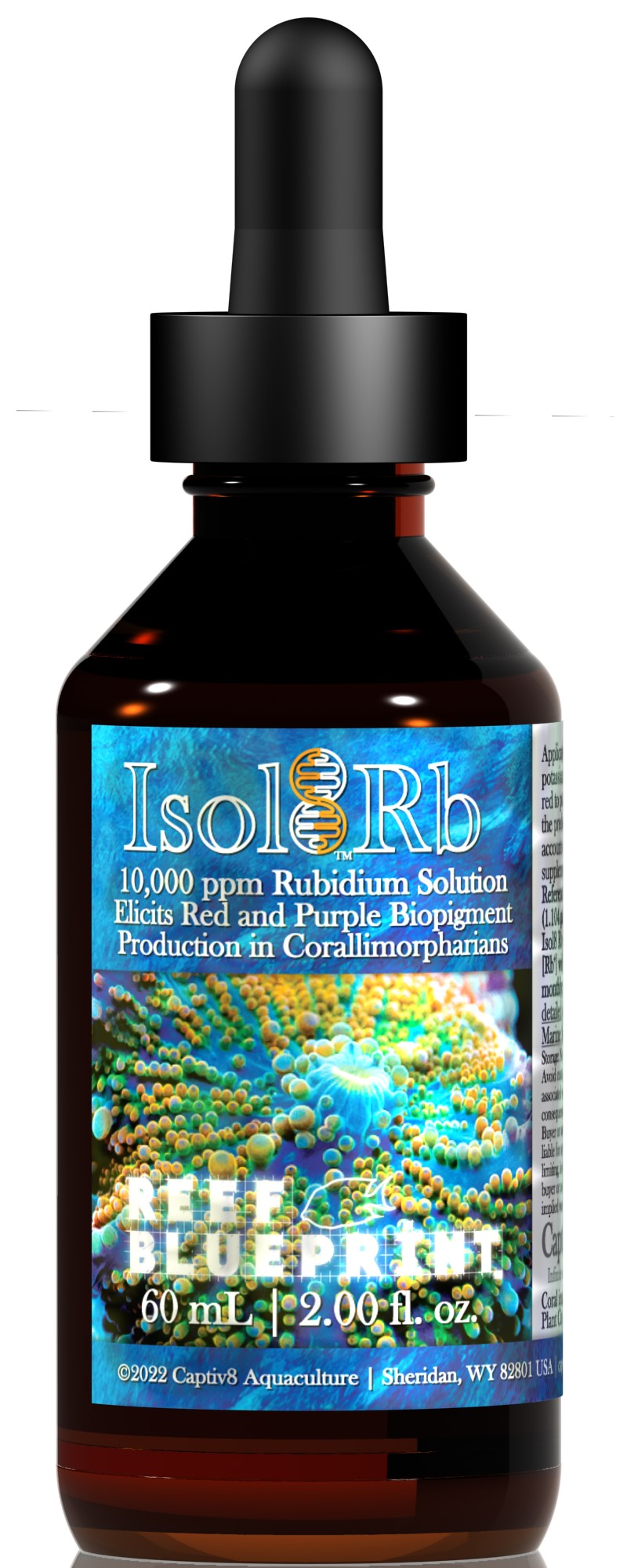 Captiv8 Aquaculture Reef BluePrint Isol8:Rb - Rubidium - 60 ml