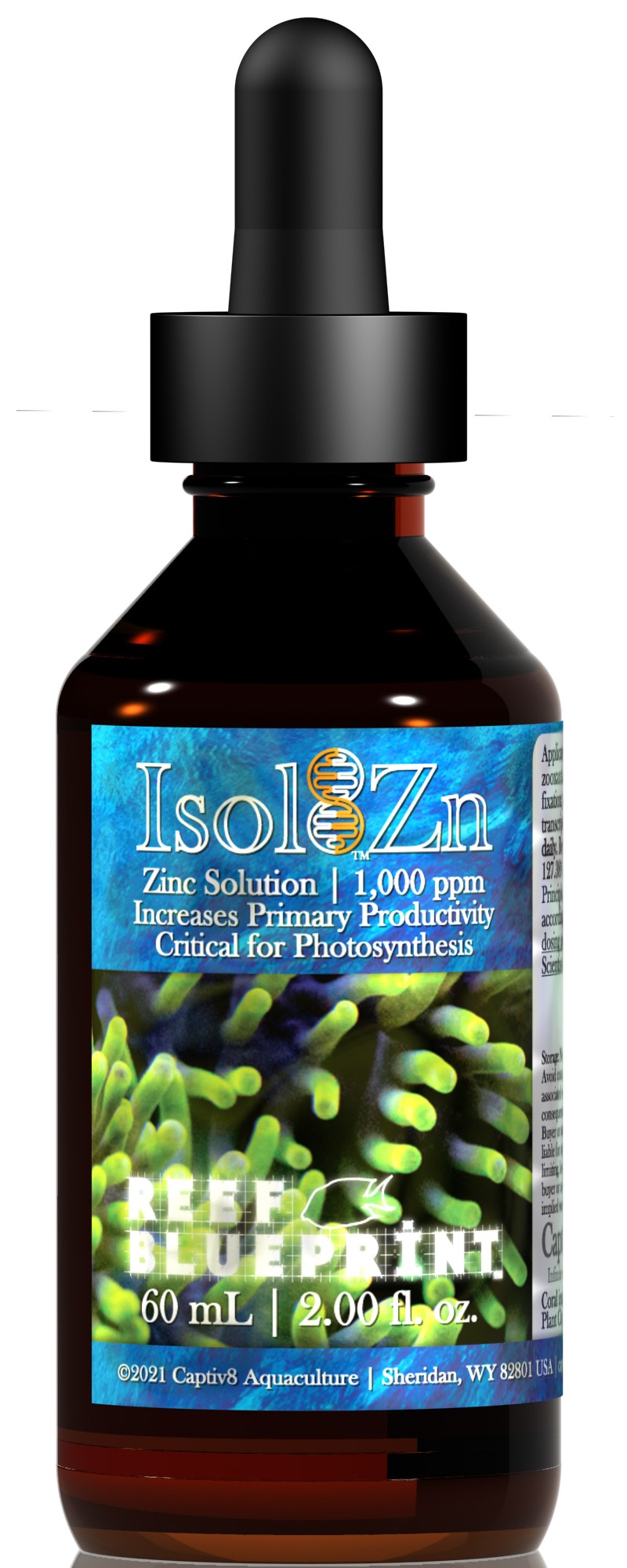 Captiv8 Aquaculture Reef BluePrint Isol8:Zn - Zinc - 60 ml