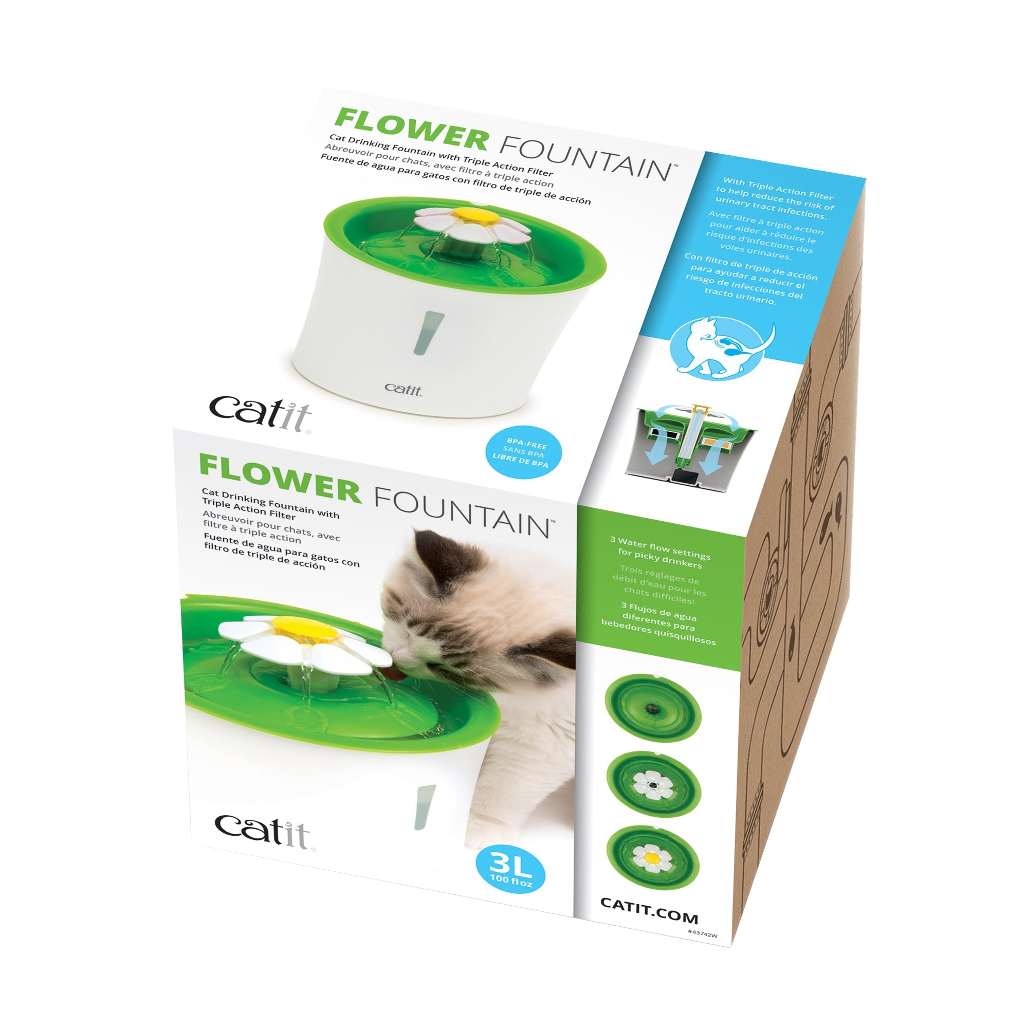 Catit 2.0 Flower Fountain - The Pet Source