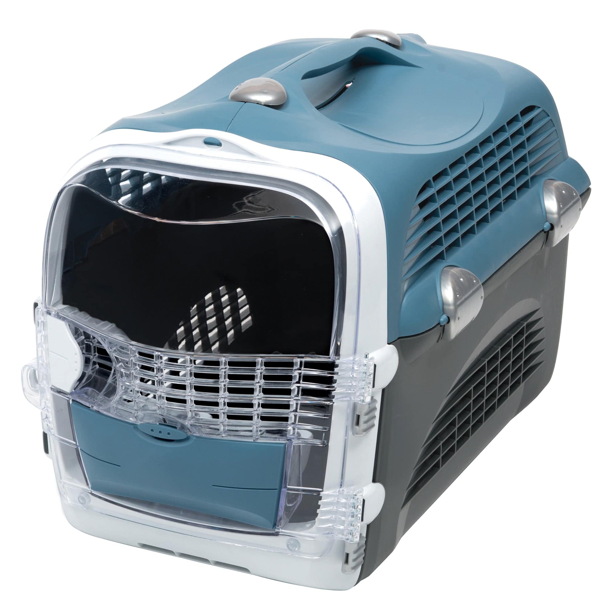 Catit Cabrio Carrier - Blue-Gray - 20 x 13 x 13.75 in - The Pet Source