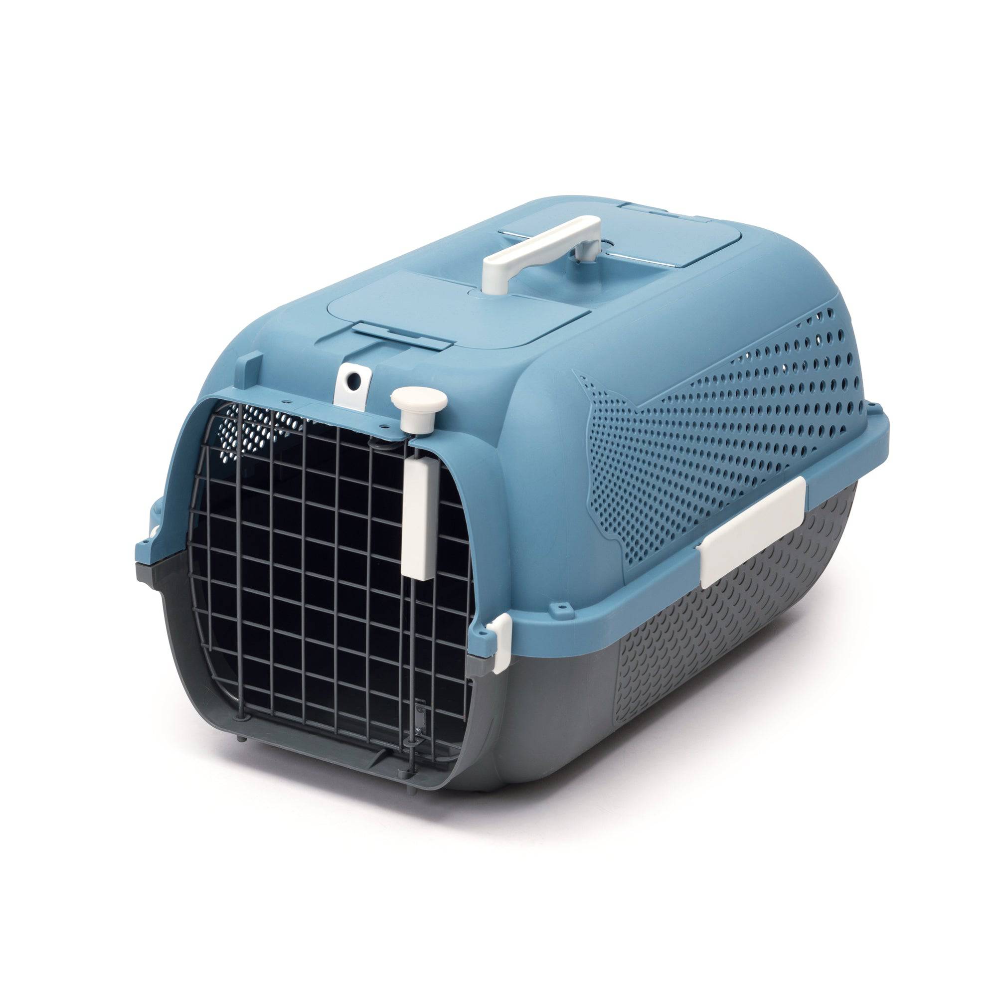 Catit Cat Carrier - Blue-Grey - Medium - 22 x 14.8 x 12 in - The Pet Source