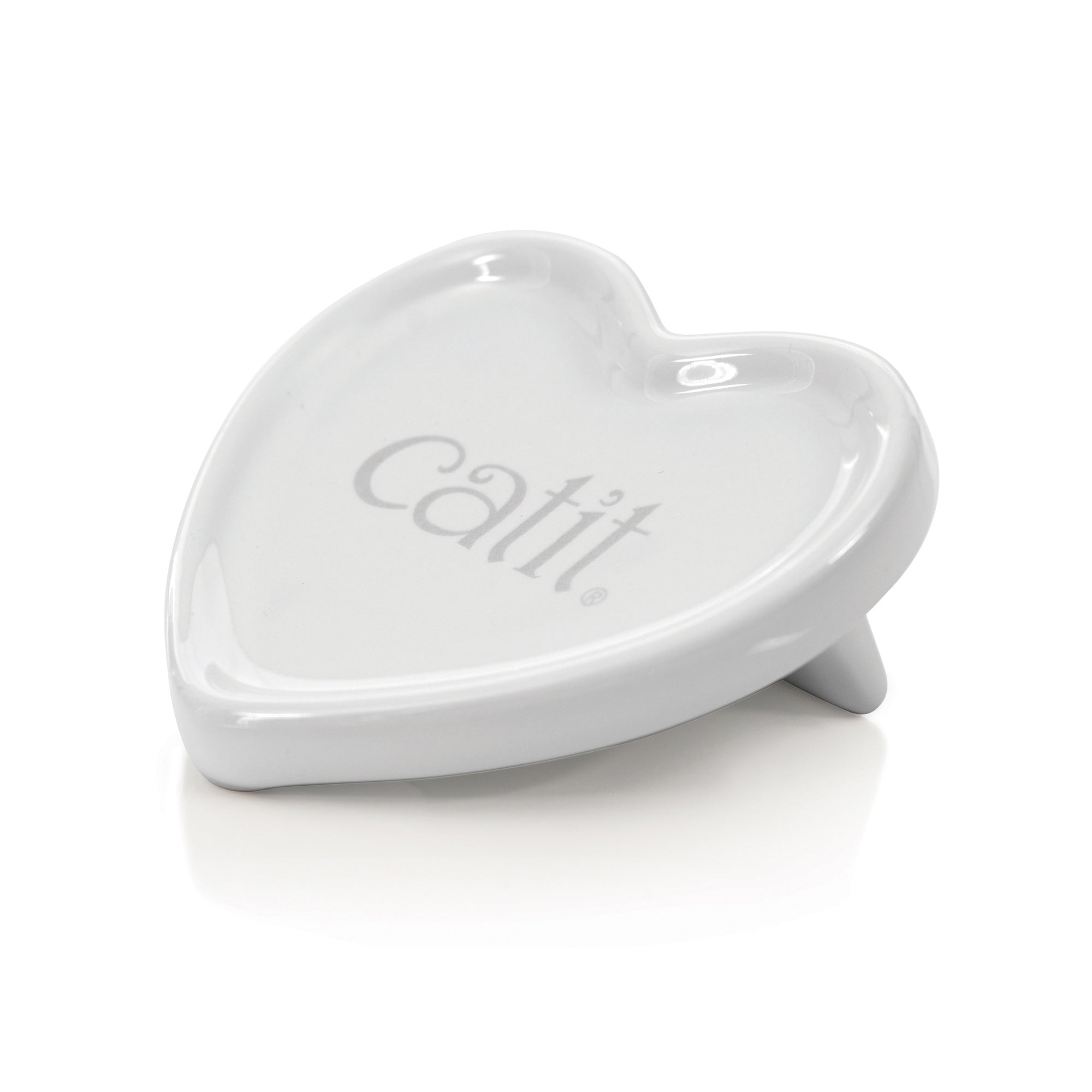 Catit Creamy Heart Dish - The Pet Source