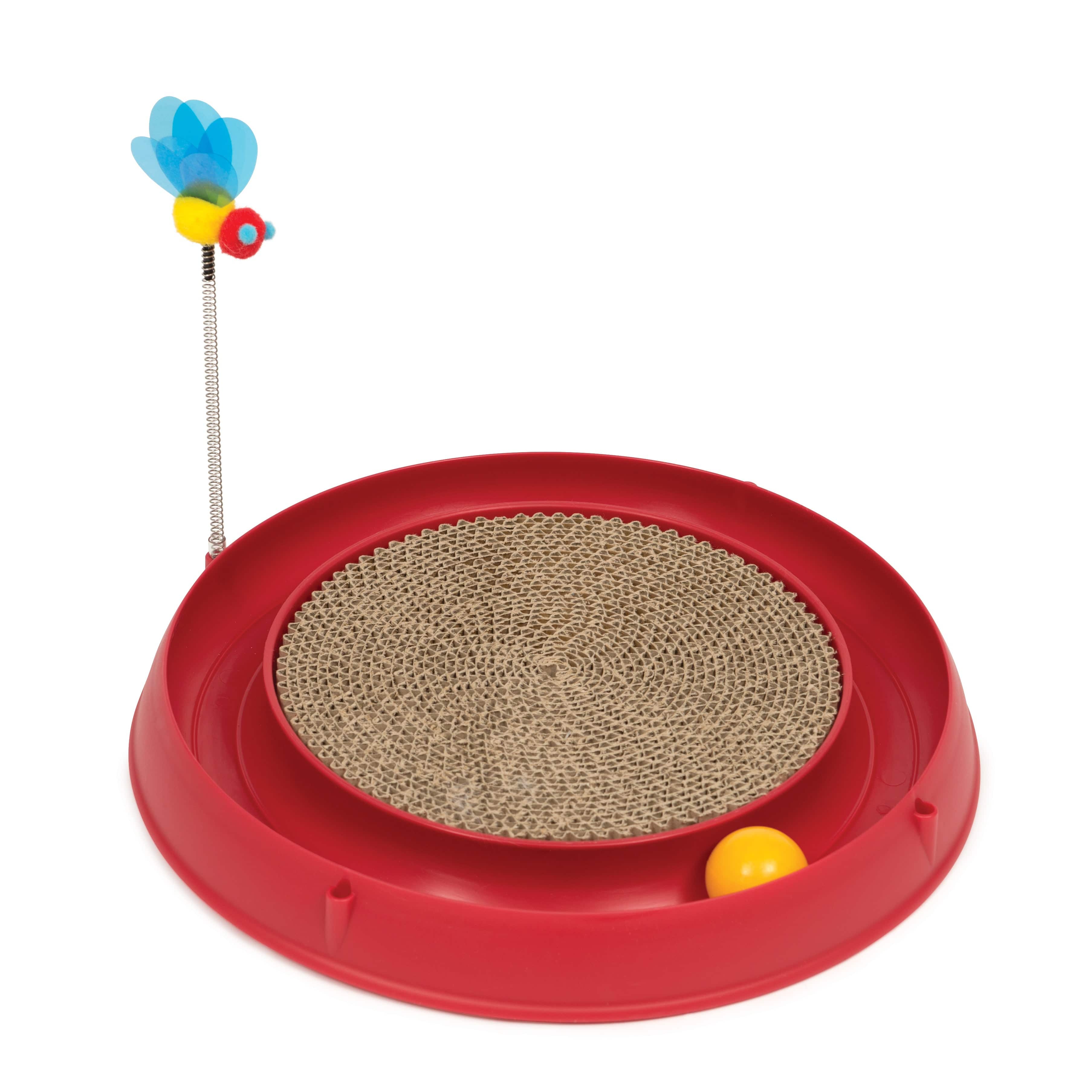 Catit Play 3 in 1 Circuit Ball Toy with Scratch Pad - The Pet Source