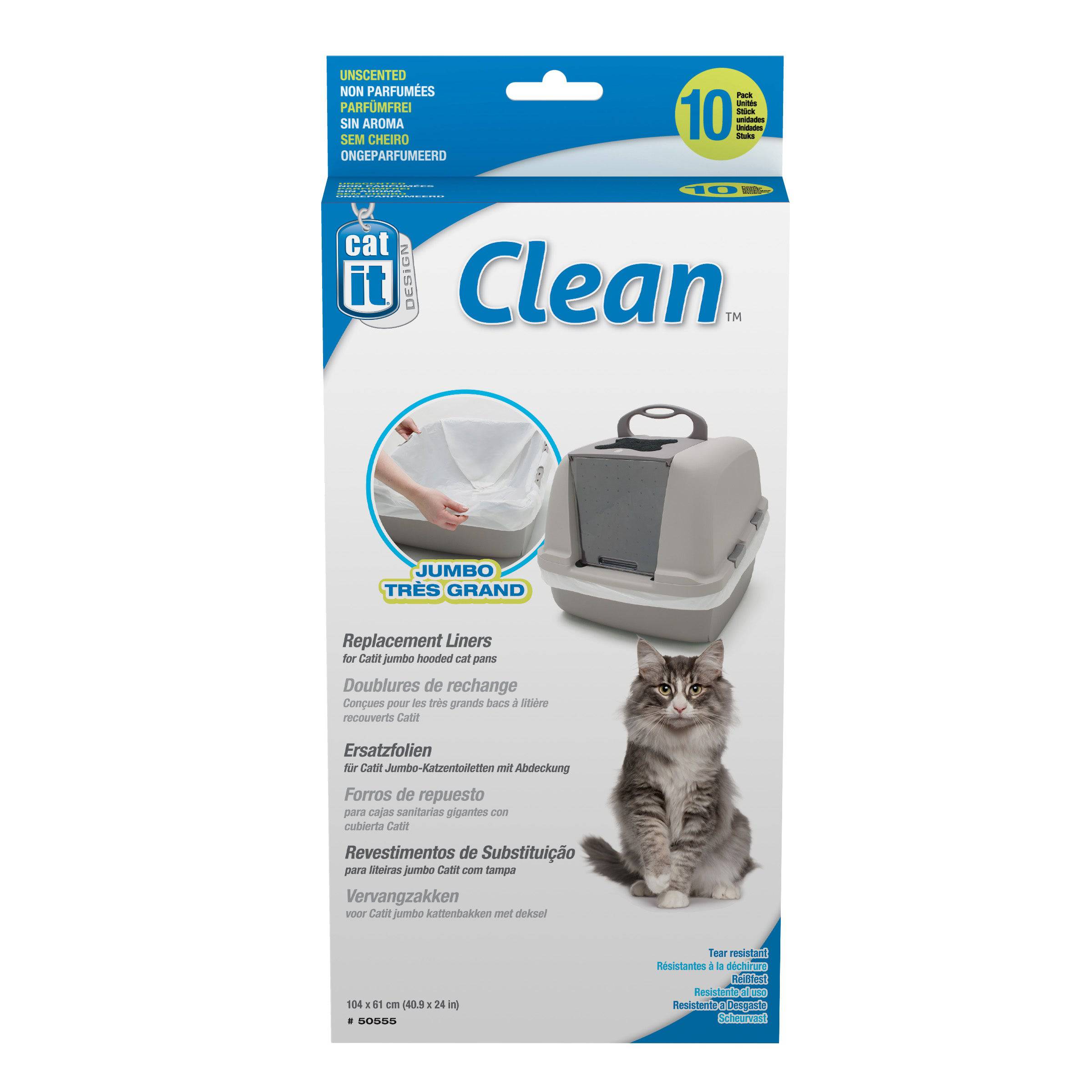 Catit Clean Liners for Jumbo Cat Pan - 10 pack - Unscented - The Pet Source