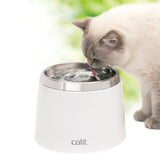 Catit Stainless Steel Top Drinking Fountain - 2 L (64 fl oz) - The Pet Source