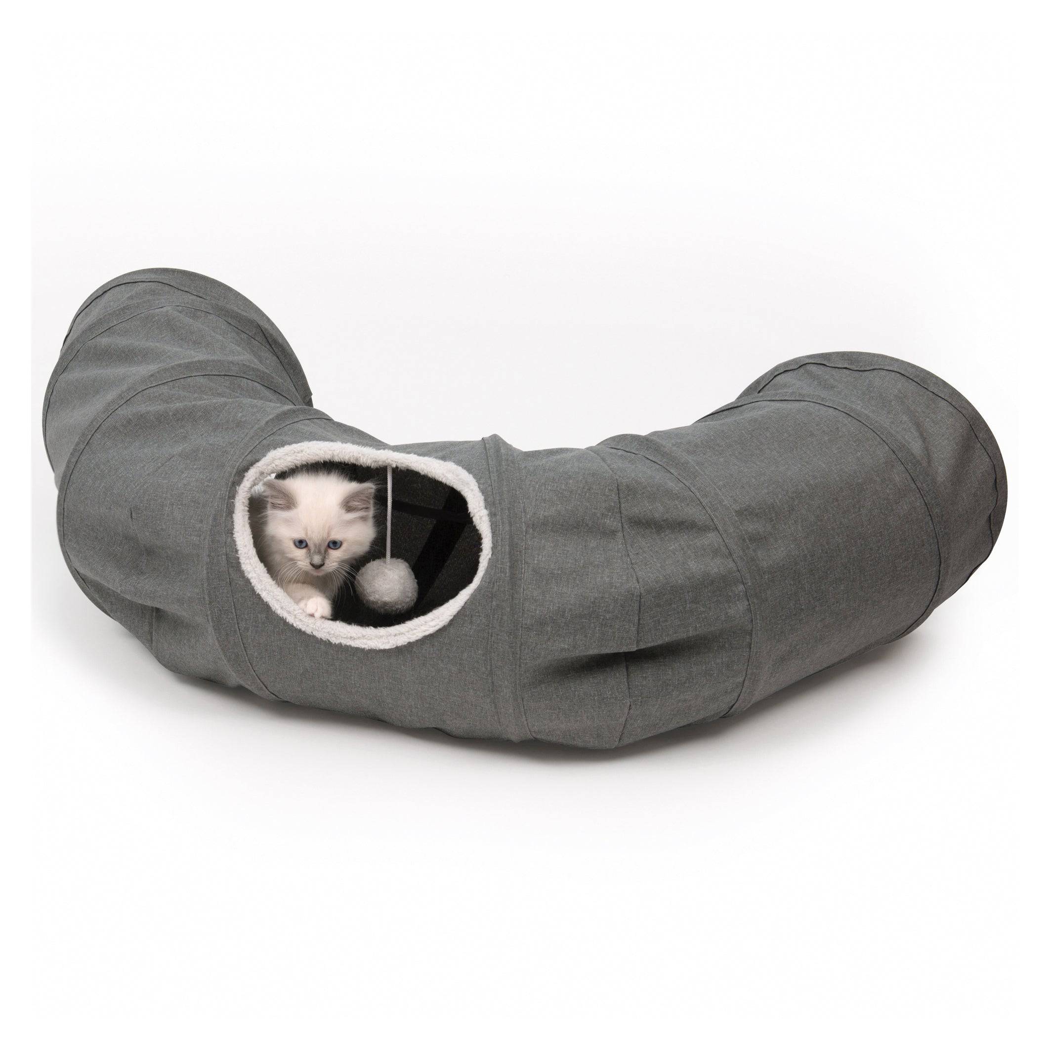 Catit Vesper Tunnel - Grey - 68 x 97 x 28 cm (26.77 x 38.18 x 11 in) - The Pet Source