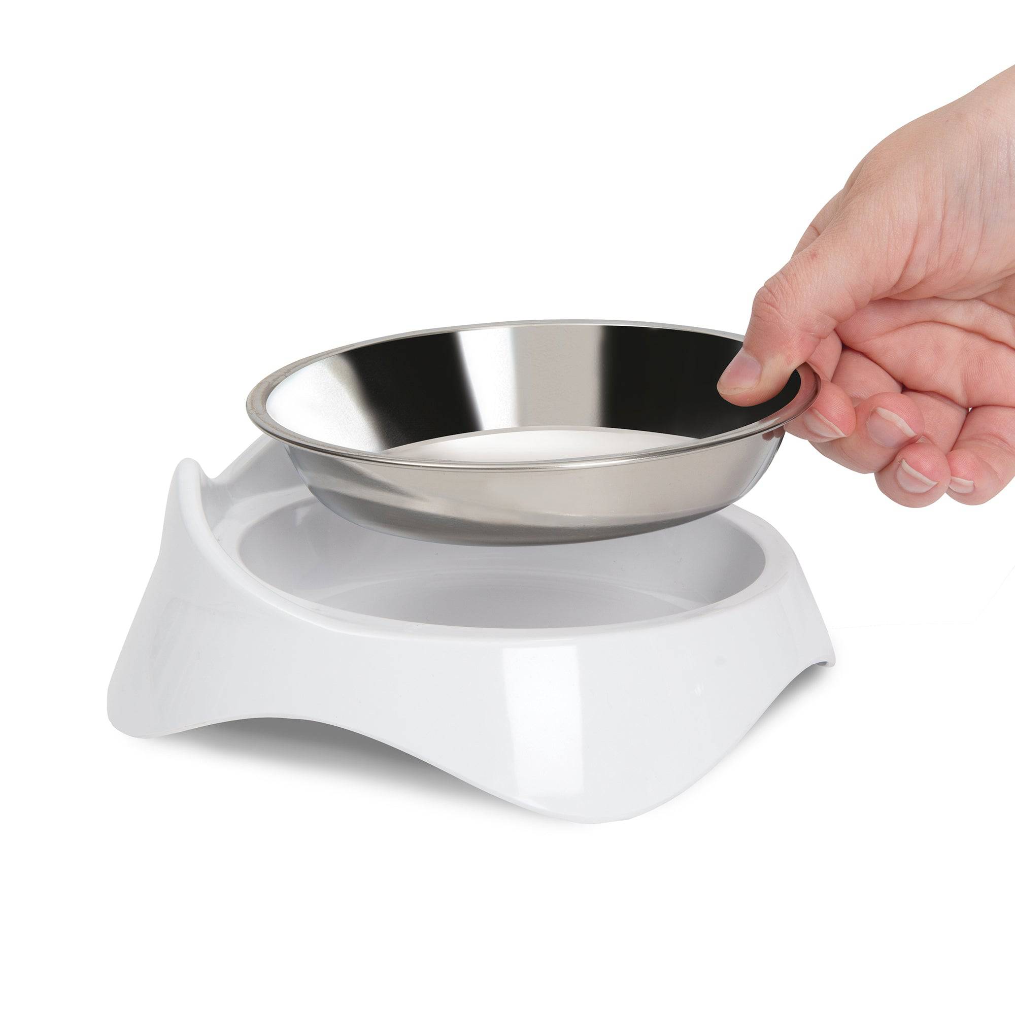 Catit PIXI Dish - White - The Pet Source