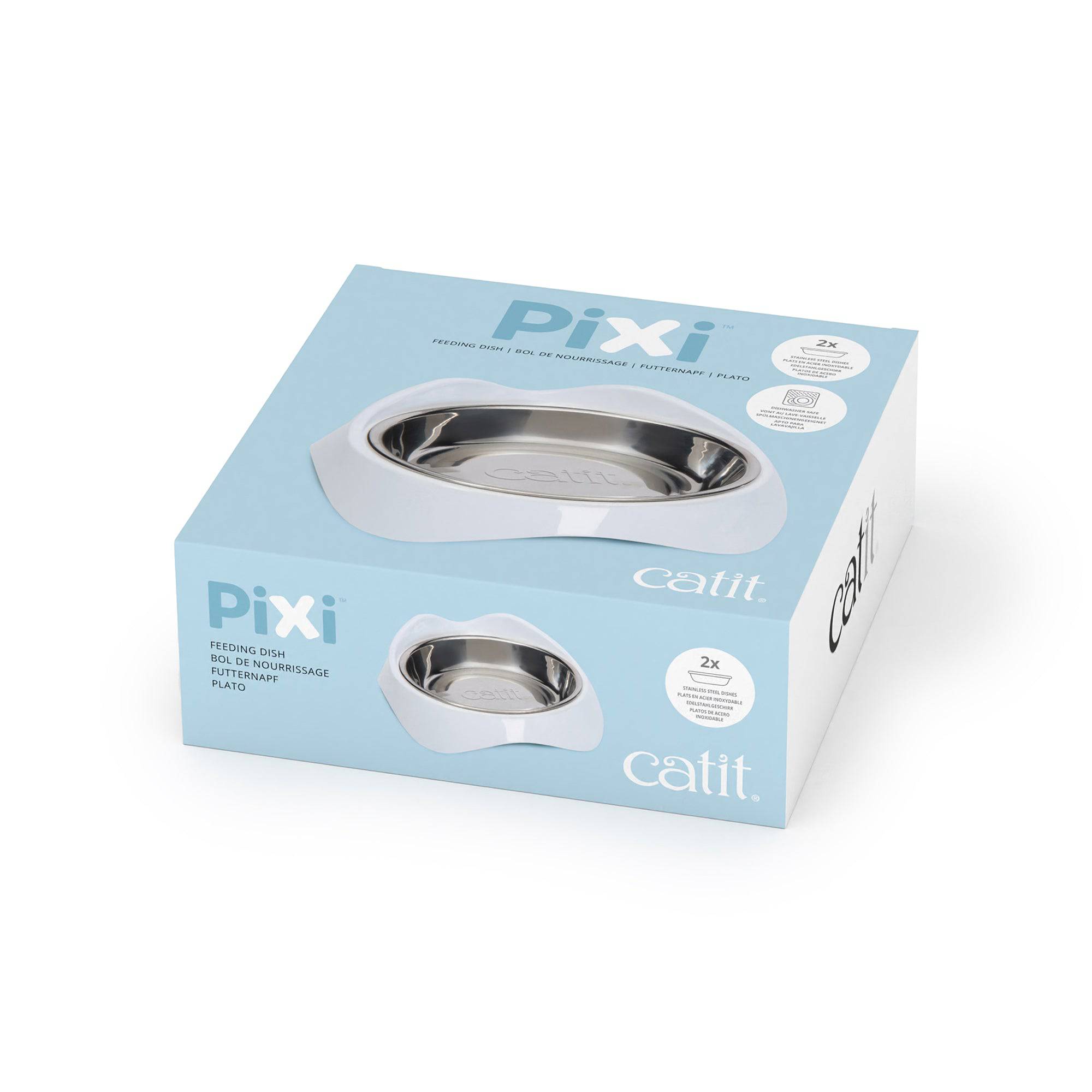 Catit PIXI Dish - White - The Pet Source