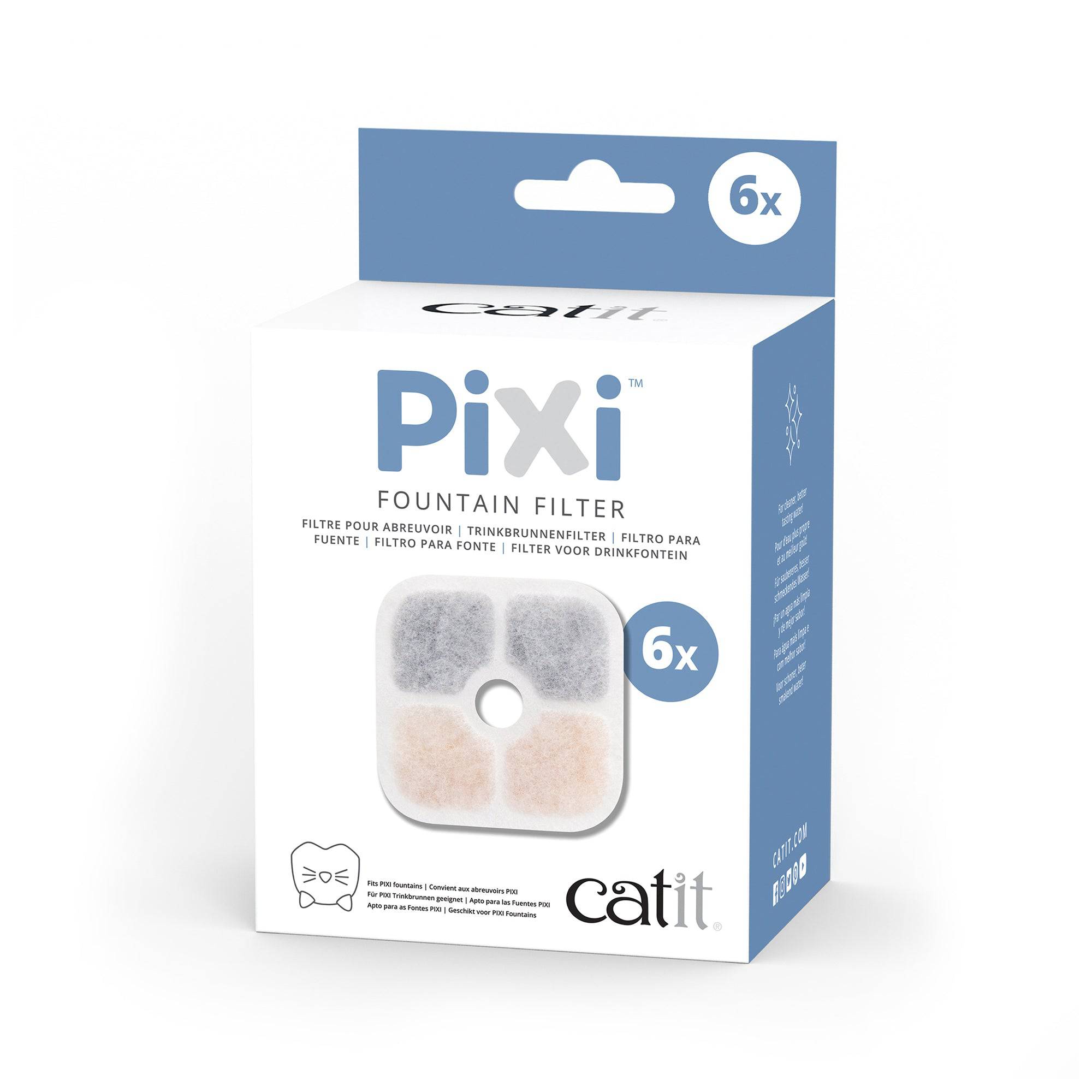 Catit PIXI Fountain Cartridge - 6 pack - The Pet Source