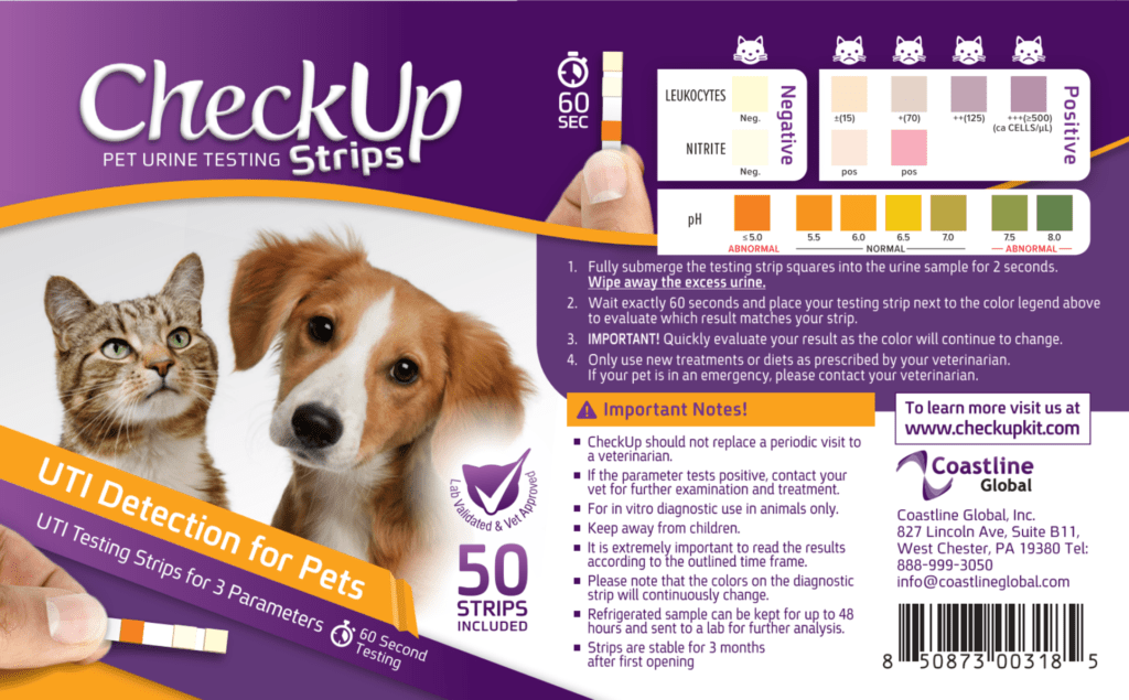 CheckUP UTI Detection Strips for Dogs & Cats - The Pet Source