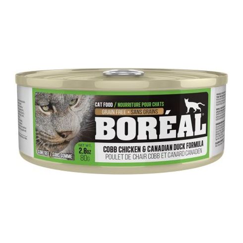 Boreal Cobb Chicken and Canadian Duck Wet Cat Food Can - 80g