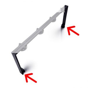 Dalua LED Lighting Rail Mounting System - Side Legs Only