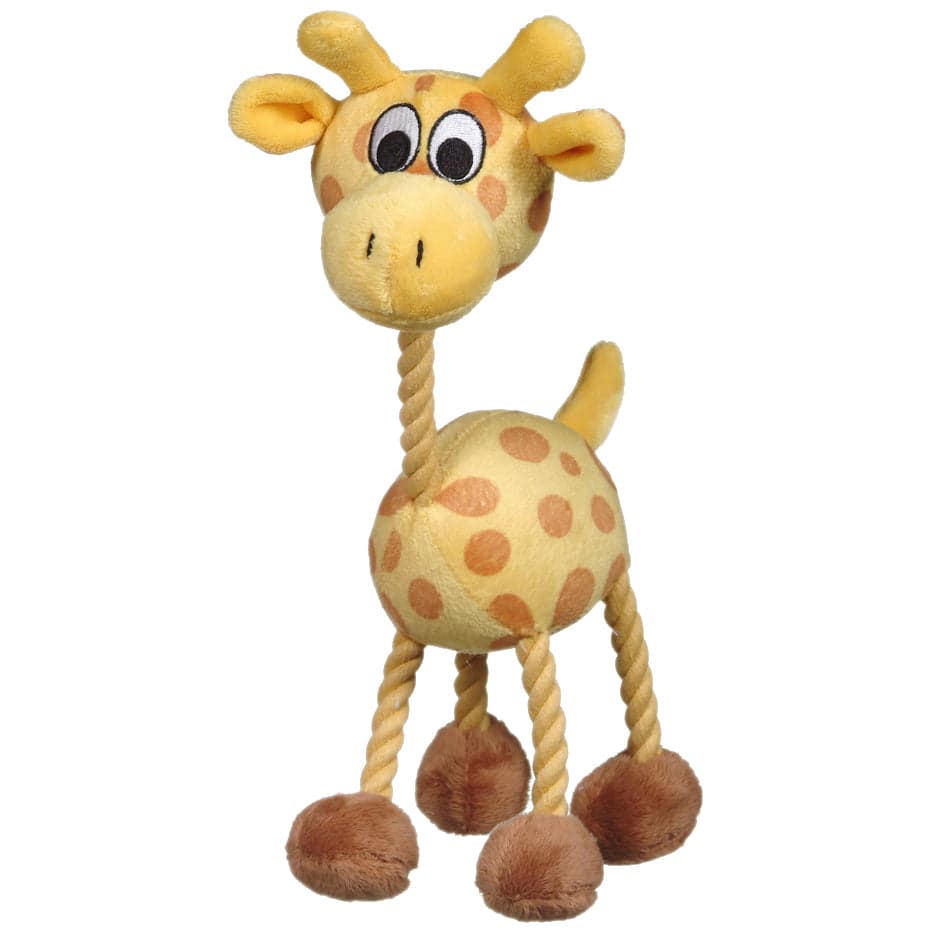 Dogit inPuppy Luvzin Plush Dog Toy with Squeaker - Yellow Giraffe - The Pet Source