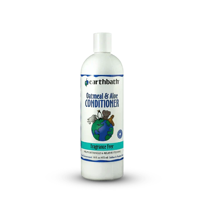 earthbath Oatmeal & Aloe Conditioner - Fragrance Free - 16oz - The Pet Source