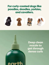 earth rated Curly Coat 3-in-1 Dog Shampoo - 16oz - The Pet Source