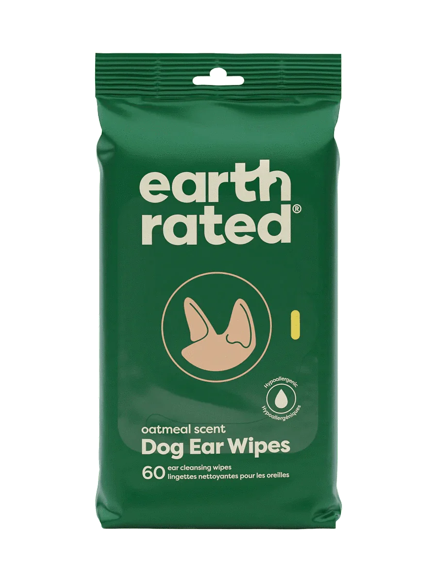 earth rated Ear Wipes - 60 ct - The Pet Source