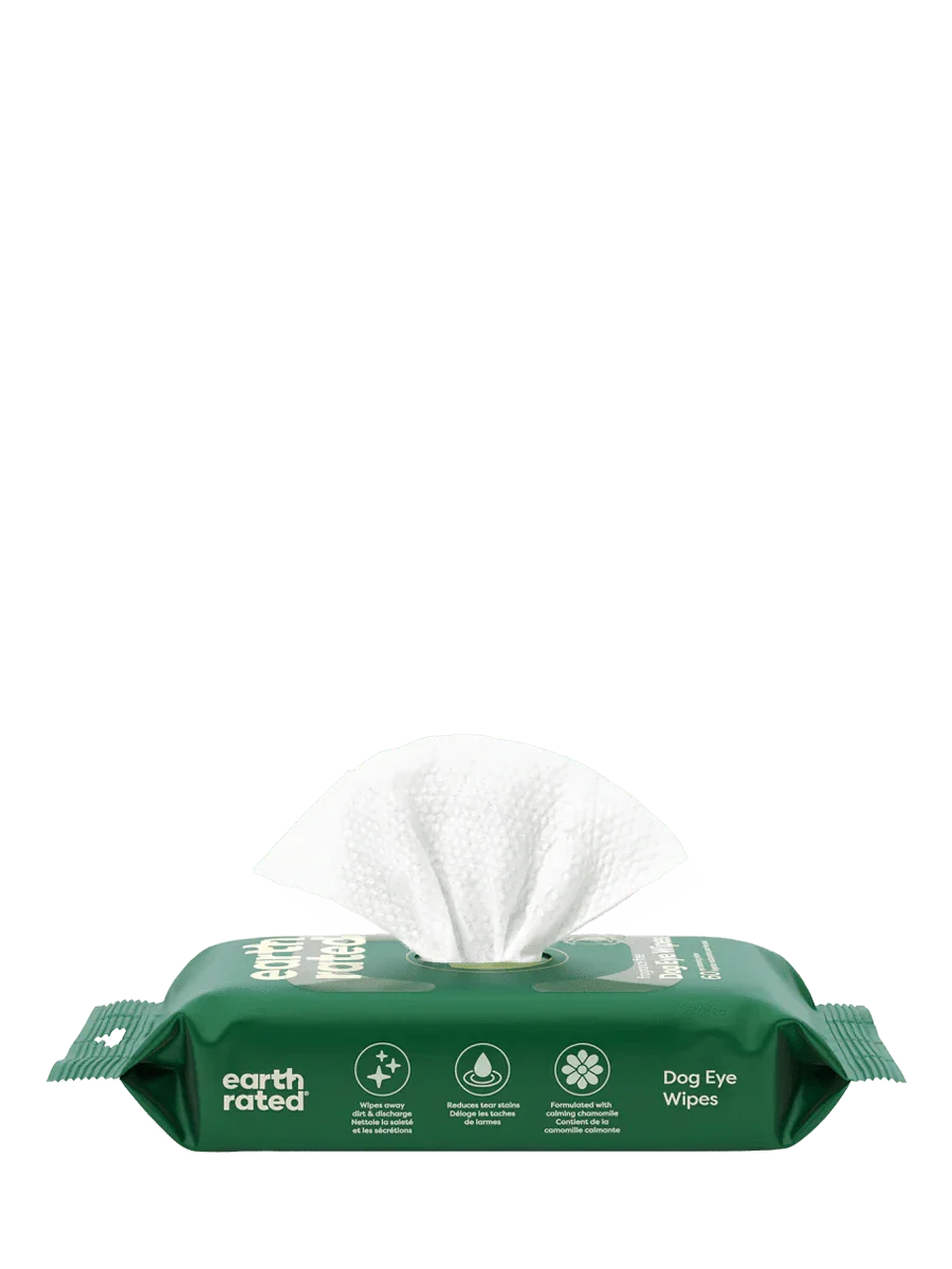 earth rated Eye Wipes - 60 ct - The Pet Source