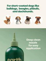 earth rated Short Coat 3-in-1 Dog Shampoo - 16oz - The Pet Source