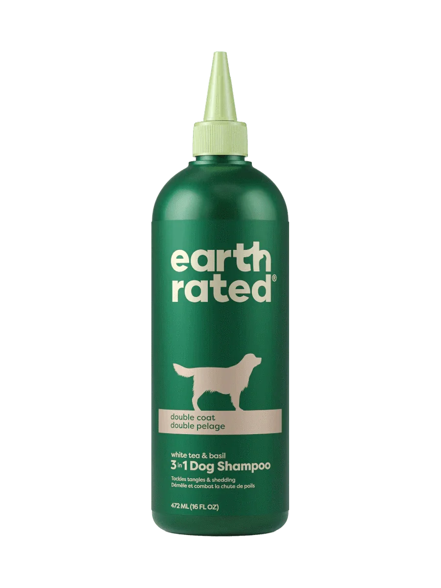 earth rated Double Coat 3-in-1 Dog Shampoo - 16oz - The Pet Source