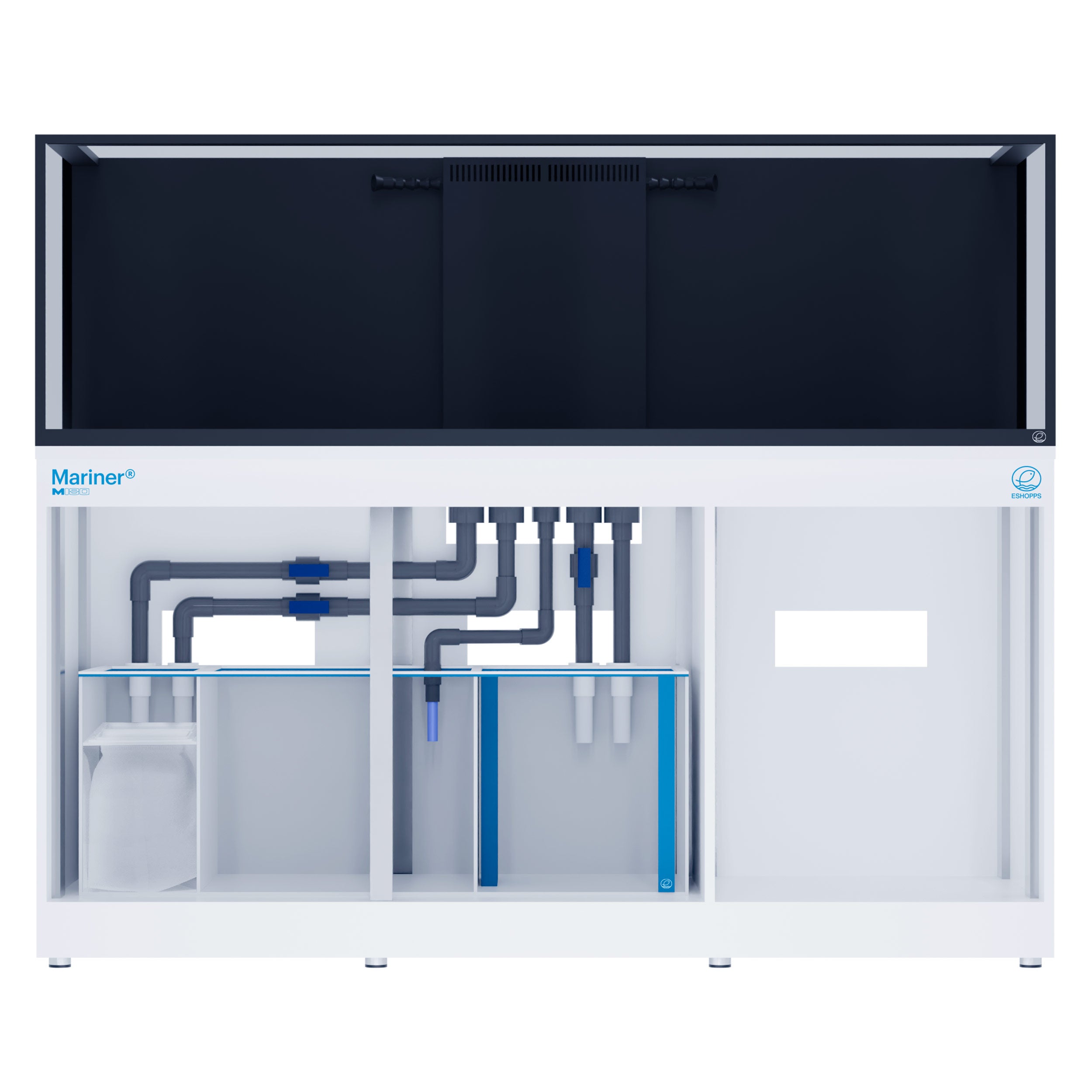 Eshopps Mariner M180 Aquarium w/Stand - White