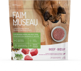 Faim Museau Simply Beef Raw Frozen Dog Food - 6lb