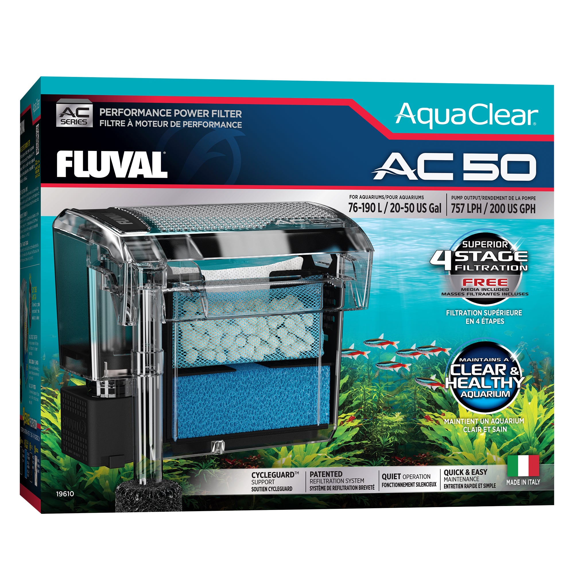 Fluval AquaClear AC50 Power Filter - 20-50 US Gal