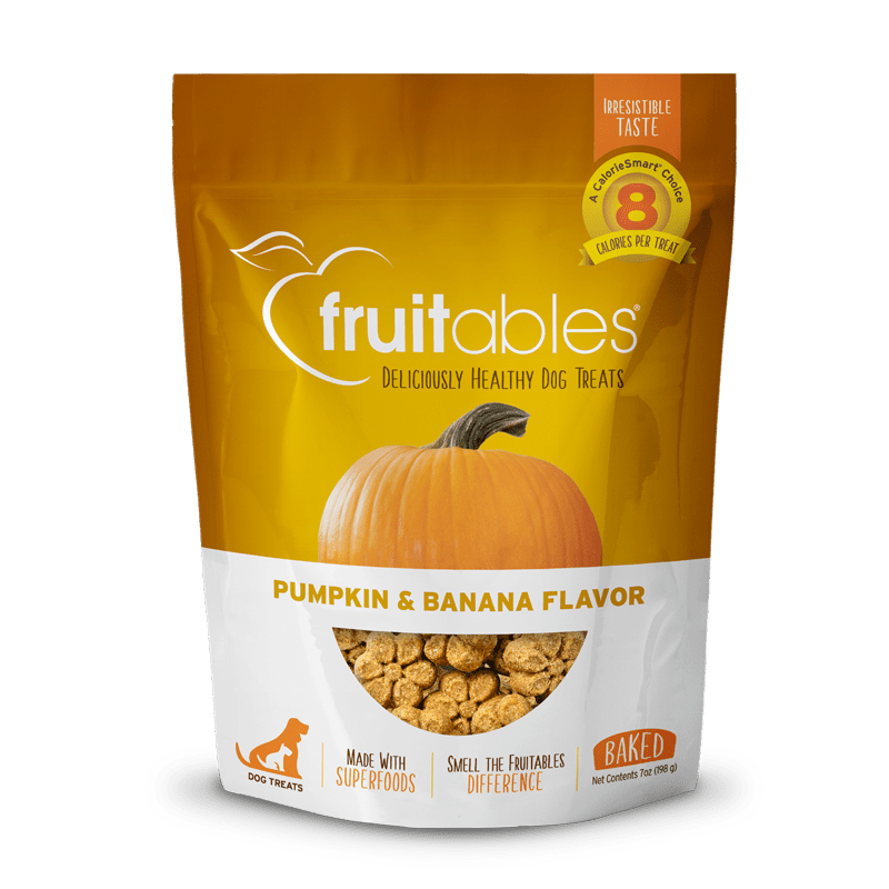 Fruitables Baked Pumpkin & Banana Dog Treats - 12 oz - The Pet Source