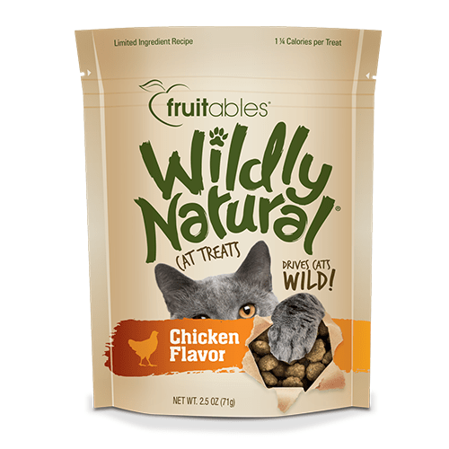 Fruitables Wildly Natural Chicken Flavor Cat Treat - 2.5 oz - The Pet Source