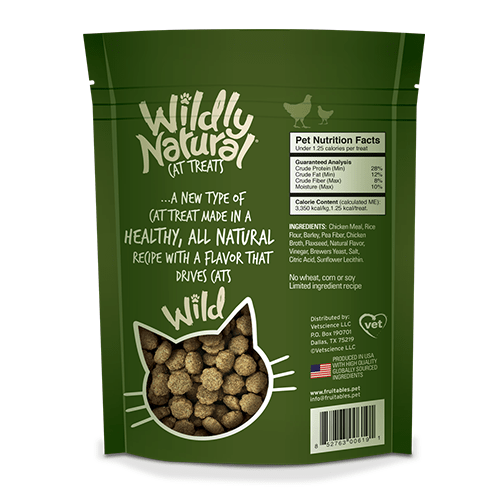 Fruitables Wildly Natural Chicken Flavor Cat Treat - 2.5 oz - The Pet Source