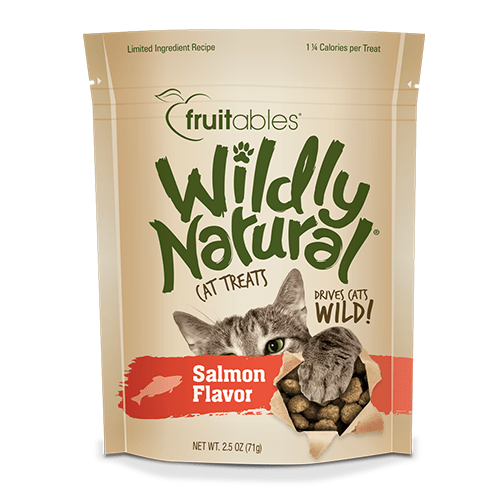 Fruitables Wildly Natural Salmon Flavor Cat Treat - 2.5 oz - The Pet Source