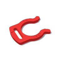 Mur-lok Acetal 1/4 Inch Locking Clip - Red