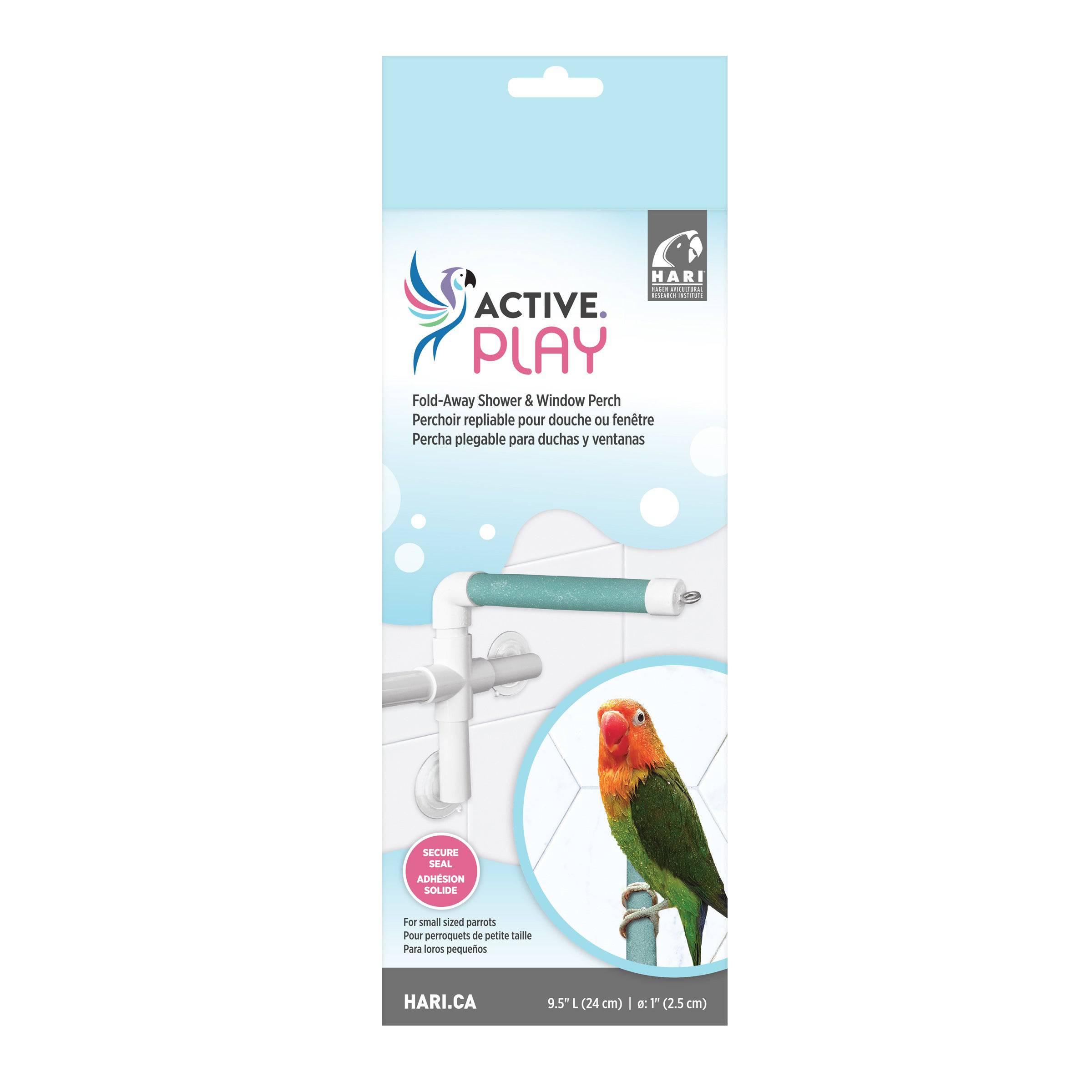 HARI ACTIVE.PLAY Fold-Away Shower & Window Perch - Small - The Pet Source