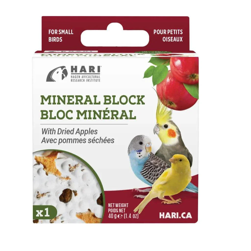 HARI Mineral Block with Dried Apples - 40g - 1 pack - The Pet Source