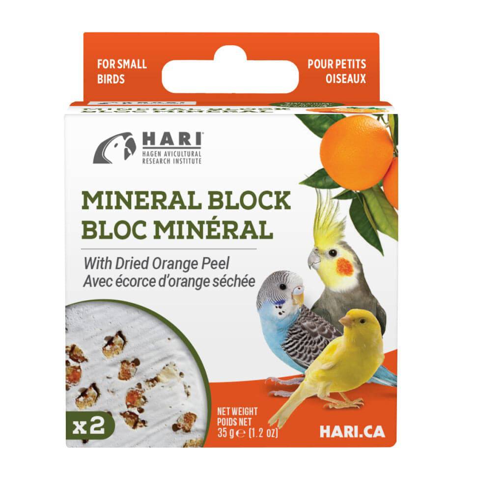 HARI Mineral Block with Dried Orange Peel - 35g - 2 pack - The Pet Source