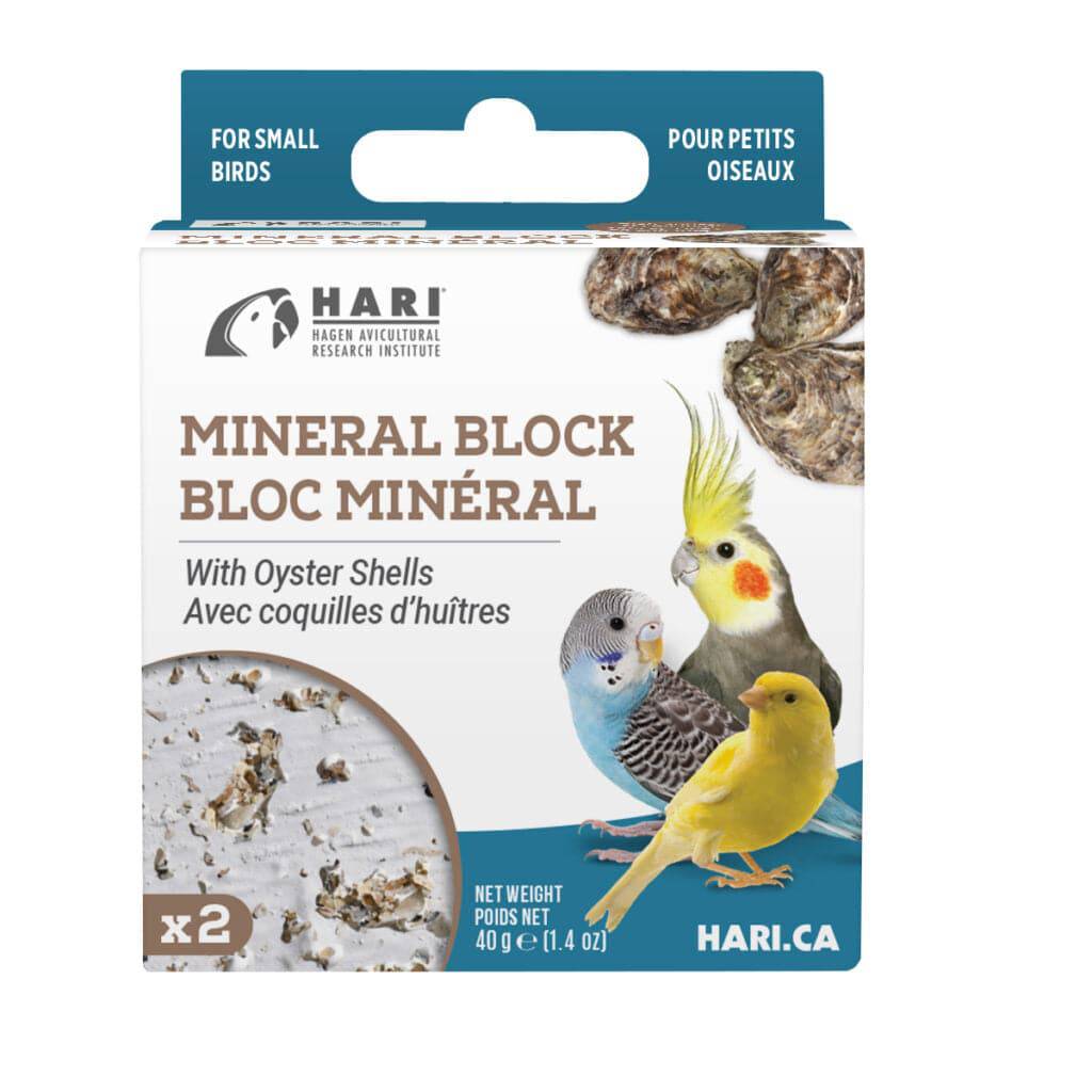 HARI Mineral Block with Oyster Shells - 40g - 2 pack - The Pet Source